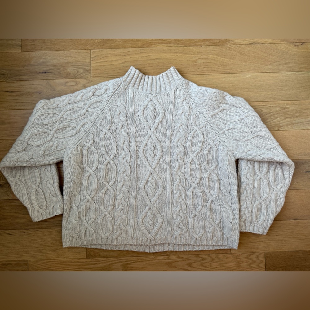LT Sport Cable Knit Sweater - 100% Wool